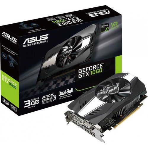 Купить Видеокарта Asus GeForce GTX 1060 Phoenix 3072MB (PH-GTX1060-3G) (Восстановлено продавцом, 684430) с проверкой совместимости: обзор, характеристики, цена в Киеве, Днепре, Одессе, Харькове, Украине | интернет-магазин TELEMART.UA фото