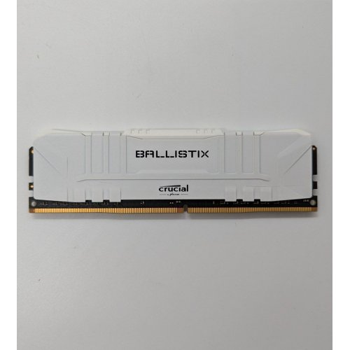 Озп Crucial DDR4 8GB 3000Mhz Ballistix White (BL8G30C15U4W) (Відновлено продавцем, 684450) купити з перевіркою сумісності: огляд, характеристики, ціна у Києві, Львові, Вінниці, Хмельницькому, Івано-Франківську, Україні | інтернет-магазин TELEMART.UA фото