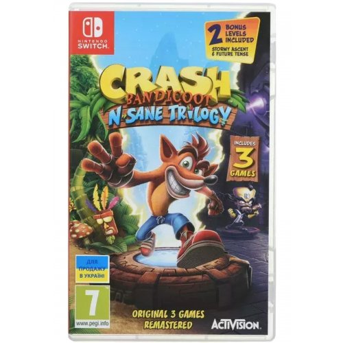 Купити Гра Crash Bandicoot N'sane Trilogy (Nintendo Switch) (1067544) - ціна в Києві, Львові, Вінниці, Хмельницькому, Франківську, Україні | інтернет-магазин TELEMART.UA фото