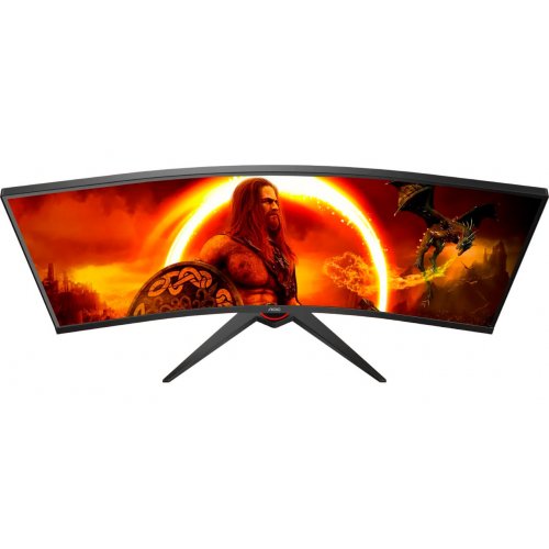 Купити Монітор AOC 34" CU34G2XE/BK Black/Red - ціна в Києві, Львові, Вінниці, Хмельницькому, Франківську, Україні | інтернет-магазин TELEMART.UA фото