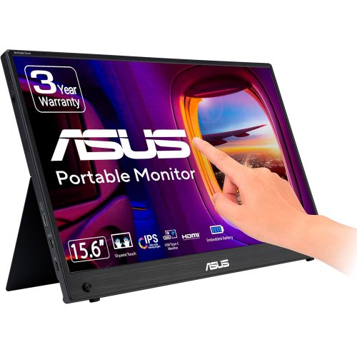 Купить Монитор Asus 15.6" ZenScreen Touch MB16AMTR (90LM04S0-B02170) Black - цена в Харькове, Киеве, Днепре, Одессе
в интернет-магазине Telemart фото