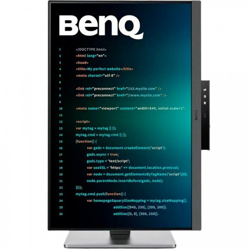 Купить Монитор BenQ 24.1" RD240Q (9H.LLXLA.TBE) Dark Grey - цена в Харькове, Киеве, Днепре, Одессе
в интернет-магазине Telemart фото