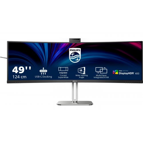 Купить Монитор Philips 48.8" 49B2U5900CH/00 Black/Silver - цена в Харькове, Киеве, Днепре, Одессе
в интернет-магазине Telemart фото