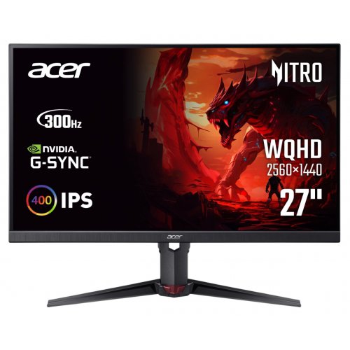 Монітор Acer 27" XV272UF3bmiiprx (UM.HX2EE.317) Black купити в Україні: Київ, Львів, Хмельницький, Тернопіль, Івано-Франківськ | Низька ціна, відгуки, характеристики від TELEMART фото
