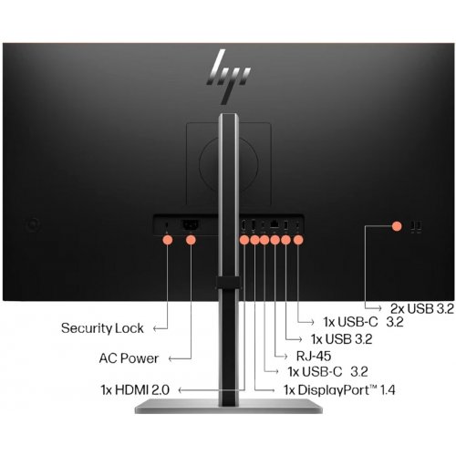 Купить Монитор HP 31.5" E32K G5 (6N4D6AA) Black/Silver - цена в Харькове, Киеве, Днепре, Одессе
в интернет-магазине Telemart фото