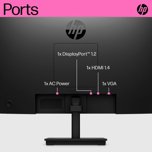 Купить Монитор HP 21.5" P22 G5 (64X86AA) Black - цена в Харькове, Киеве, Днепре, Одессе
в интернет-магазине Telemart фото