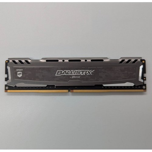 Озп Crucial DDR4 8GB 3200Mhz Ballistix Sport LT Gray (BLS8G4D32AESBK) (Відновлено продавцем, 684826) купити з перевіркою сумісності: огляд, характеристики, ціна у Києві, Львові, Вінниці, Хмельницькому, Івано-Франківську, Україні | інтернет-магазин TELEMART.UA фото