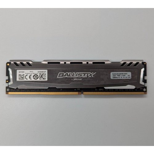 Озп Crucial DDR4 8GB 3200Mhz Ballistix Sport LT Gray (BLS8G4D32AESBK) (Відновлено продавцем, 684826) купити з перевіркою сумісності: огляд, характеристики, ціна у Києві, Львові, Вінниці, Хмельницькому, Івано-Франківську, Україні | інтернет-магазин TELEMART.UA фото