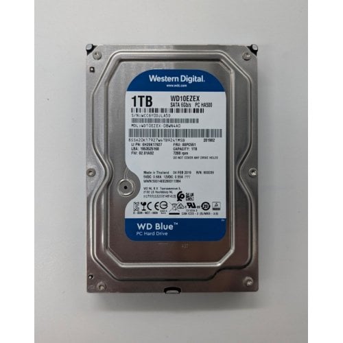 Купить Жесткий диск Western Digital Blue 1TB 64MB 3.5" (WD10EZEX) (Восстановлено продавцом, 684842) с проверкой совместимости: обзор, характеристики, цена в Киеве, Днепре, Одессе, Харькове, Украине | интернет-магазин TELEMART.UA фото