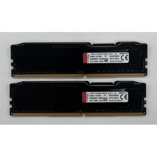 Озп Kingston DDR4 8GB (2x4GB) 2400Mhz HyperX FURY Black (HX424C15FBK2/8) (Відновлено продавцем, 684957) купити з перевіркою сумісності: огляд, характеристики, ціна у Києві, Львові, Вінниці, Хмельницькому, Івано-Франківську, Україні | інтернет-магазин TELEMART.UA фото