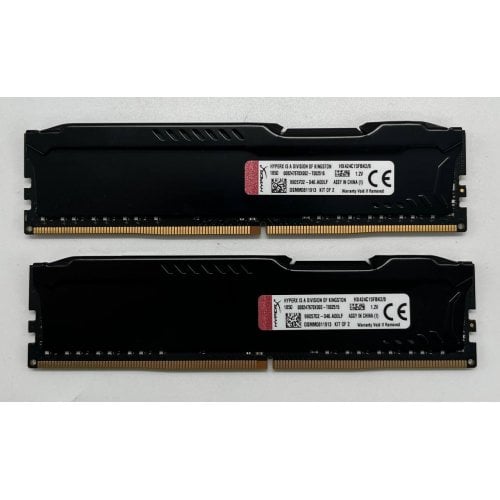 Озп Kingston DDR4 8GB (2x4GB) 2400Mhz HyperX FURY Black (HX424C15FBK2/8) (Відновлено продавцем, 684960) купити з перевіркою сумісності: огляд, характеристики, ціна у Києві, Львові, Вінниці, Хмельницькому, Івано-Франківську, Україні | інтернет-магазин TELEMART.UA фото