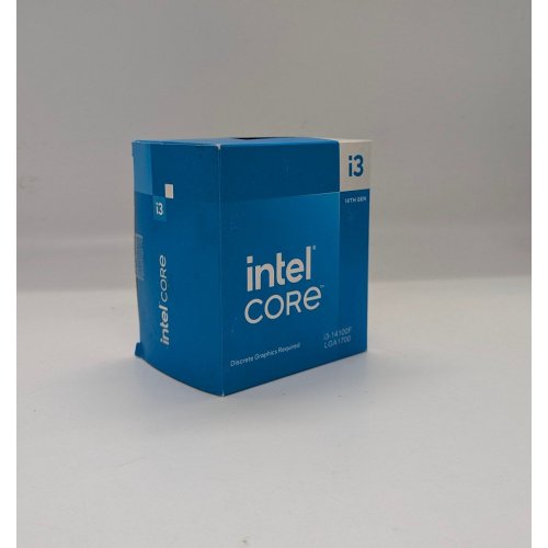 Купить Процессор Intel Core i3-14100F 3.5(4.7)GHz 12MB s1700 Box (BX8071514100F) (Восстановлено продавцом, 684964) с проверкой совместимости: обзор, характеристики, цена в Киеве, Днепре, Одессе, Харькове, Украине | интернет-магазин TELEMART.UA фото