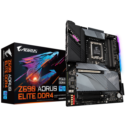 Материнська плата Gigabyte Z690 AORUS ELITE DDR4 (s1700, Intel Z690) (Стан нового, 685226) купити з перевіркою сумісності: огляд, характеристики, ціна у Києві, Львові, Вінниці, Хмельницькому, Івано-Франківську, Україні | інтернет-магазин TELEMART.UA фото