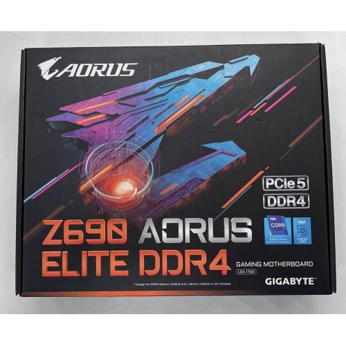 Материнська плата Gigabyte Z690 AORUS ELITE DDR4 (s1700, Intel Z690) (Стан нового, 685226) купити з перевіркою сумісності: огляд, характеристики, ціна у Києві, Львові, Вінниці, Хмельницькому, Івано-Франківську, Україні | інтернет-магазин TELEMART.UA фото