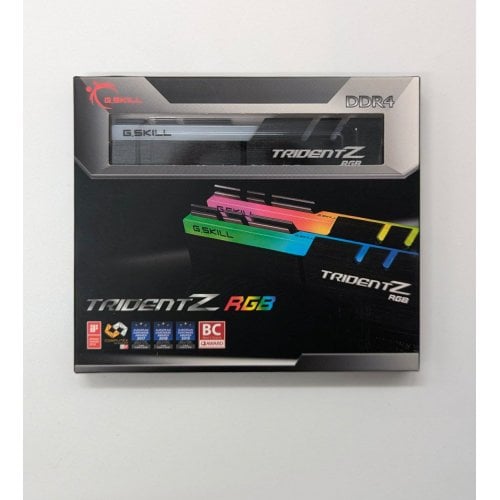 Озп G.Skill DDR4 16GB (2x8GB) 3600Mhz Trident Z RGB (F4-3600C18D-16GTZR) (Стан нового, 685229) купити з перевіркою сумісності: огляд, характеристики, ціна у Києві, Львові, Вінниці, Хмельницькому, Івано-Франківську, Україні | інтернет-магазин TELEMART.UA фото