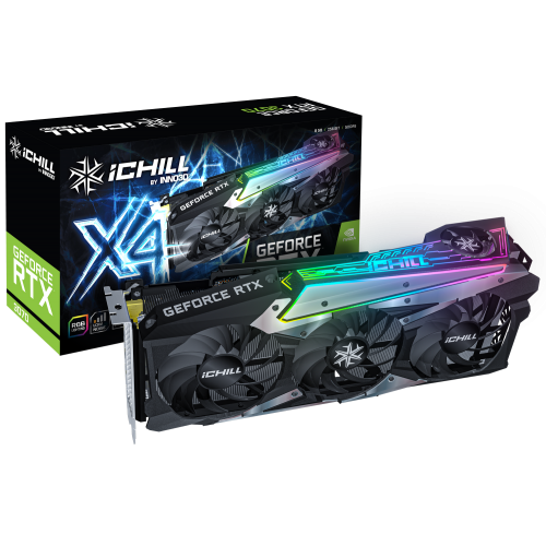 Відеокарта Inno3D GeForce RTX 3070 iCHILL X4 8192MB (C30704-08D6X-1710VA35H) LHR (Відновлено продавцем, 685270) купити з перевіркою сумісності: огляд, характеристики, ціна у Києві, Львові, Вінниці, Хмельницькому, Івано-Франківську, Україні | інтернет-магазин TELEMART.UA фото