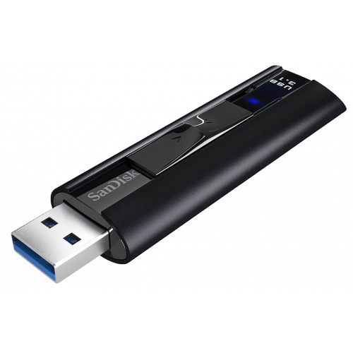 Купить Накопитель SanDisk Extreme Pro 256GB USB 3.1 Black (SDCZ880-256G-G46) - цена в Харькове, Киеве, Днепре, Одессе
в интернет-магазине Telemart фото