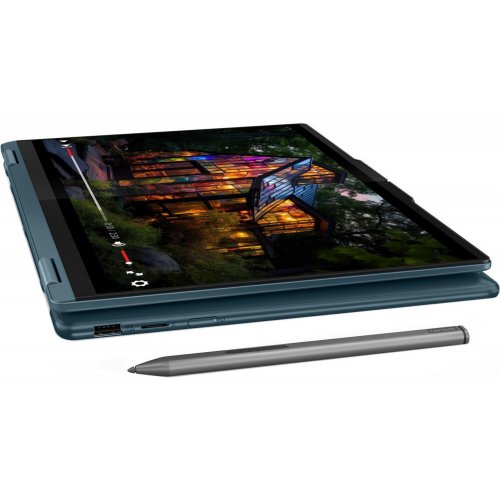 Купити Ноутбук Lenovo Yoga 7 2-in-1 14IML9 (83DJ00CKRA) Tidal Teal - ціна в Києві, Львові, Вінниці, Хмельницькому, Франківську, Україні | інтернет-магазин TELEMART.UA фото