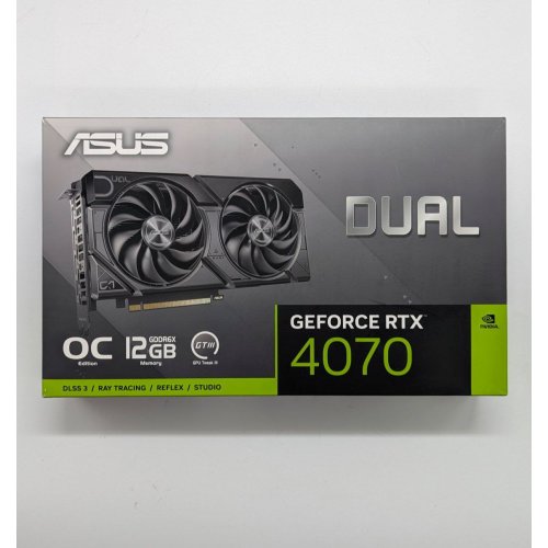 Відеокарта Asus GeForce RTX 4070 Dual EVO OC 12288MB (DUAL-RTX4070-O12G-EVO) (Відновлено продавцем, 685584) купити з перевіркою сумісності: огляд, характеристики, ціна у Києві, Львові, Вінниці, Хмельницькому, Івано-Франківську, Україні | інтернет-магазин TELEMART.UA фото