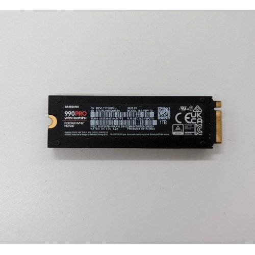 Ssd-диск Samsung 990 PRO V-NAND 3-bit MLC 1TB M.2 (2280 PCI-E) NVMe 2.0 (MZ-V9P1T0BW) (Відновлено продавцем, 685589) купити з перевіркою сумісності: огляд, характеристики, ціна у Києві, Львові, Вінниці, Хмельницькому, Івано-Франківську, Україні | інтернет-магазин TELEMART.UA фото