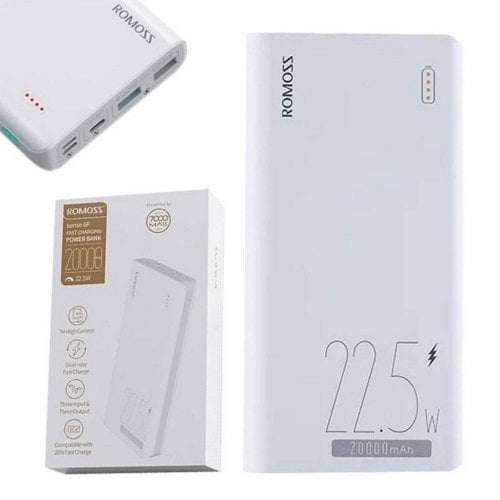 Купить Powerbank Romoss SENSE6F 20000mAh 22.5W (PPH80-611-1133H) White - цена в Харькове, Киеве, Днепре, Одессе
в интернет-магазине Telemart фото