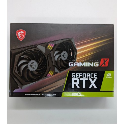 Купить Видеокарта MSI GeForce RTX 3060 GAMING X 12288MB (RTX 3060 GAMING X 12G) (Восстановлено продавцом, 685788) с проверкой совместимости: обзор, характеристики, цена в Киеве, Днепре, Одессе, Харькове, Украине | интернет-магазин TELEMART.UA фото