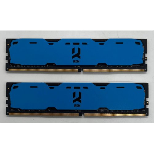 Купить Озу GoodRAM DDR4 8GB (2x4GB) 2400Mhz IRDM Blue (IR-B2400D464L15S/8GDC) (Восстановлено продавцом, 686565) с проверкой совместимости: обзор, характеристики, цена в Киеве, Днепре, Одессе, Харькове, Украине | интернет-магазин TELEMART.UA фото