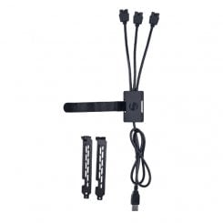 Хаб Lian Li USB 2.0 1 to 3 HUB (G89.PW-U2TPAB.00) Black