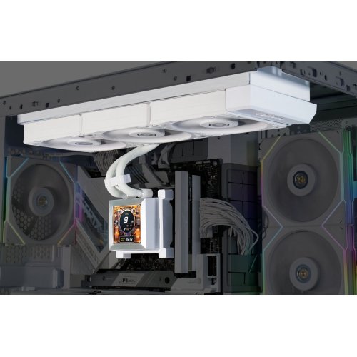 Готова СВО Lian Li HydroShift LCD 360S (G89.GHSLCD36SW.00) White купити з перевіркою сумісності: огляд, характеристики, ціна у Києві, Львові, Вінниці, Хмельницькому, Івано-Франківську, Україні | інтернет-магазин TELEMART.UA фото