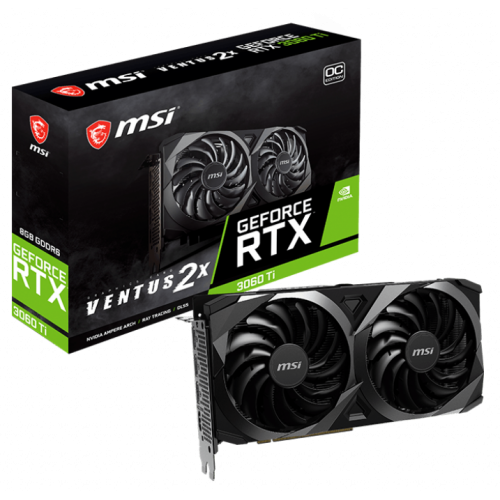 Відеокарта MSI GeForce RTX 3060 Ti VENTUS 2X OC 8192MB (RTX 3060 Ti VENTUS 2X OC) (Відновлено продавцем, 686800) купити з перевіркою сумісності: огляд, характеристики, ціна у Києві, Львові, Вінниці, Хмельницькому, Івано-Франківську, Україні | інтернет-магазин TELEMART.UA фото