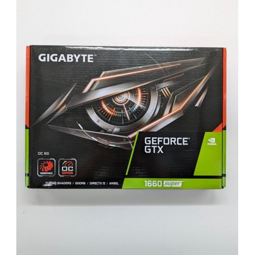 Відеокарта Gigabyte GeForce GTX 1660 SUPER OC 6144MB (GV-N166SOC-6GD) (Відновлено продавцем, 686818) купити з перевіркою сумісності: огляд, характеристики, ціна у Києві, Львові, Вінниці, Хмельницькому, Івано-Франківську, Україні | інтернет-магазин TELEMART.UA фото