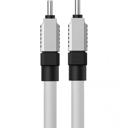 Купити Кабель Baseus CoolPlay Series USB Type-C to USB Type-C 100W 1m (CAKW000202) White - ціна в Києві, Львові, Вінниці, Хмельницькому, Франківську, Україні | інтернет-магазин TELEMART.UA фото