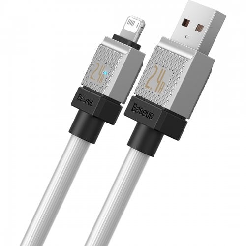 Купить Кабель Baseus CoolPlay Series USB to Lightning 1m (CAKW000402) White - цена в Харькове, Киеве, Днепре, Одессе
в интернет-магазине Telemart фото