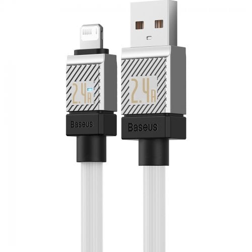 Купить Кабель Baseus CoolPlay Series USB to Lightning 1m (CAKW000402) White - цена в Харькове, Киеве, Днепре, Одессе
в интернет-магазине Telemart фото