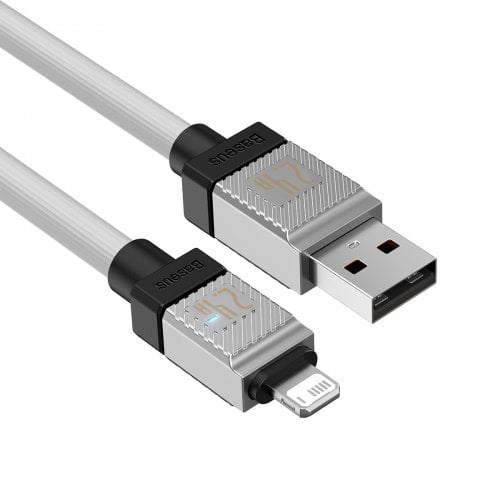 Купить Кабель Baseus CoolPlay Series USB to Lightning 1m (CAKW000402) White - цена в Харькове, Киеве, Днепре, Одессе
в интернет-магазине Telemart фото