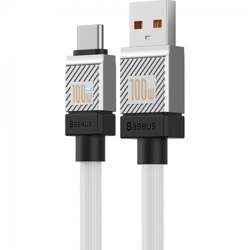 Купити Кабель Baseus CoolPlay Series USB to USB Type-C 100W 2m (CAKW000702) White - ціна в Києві, Львові, Вінниці, Хмельницькому, Франківську, Україні | інтернет-магазин TELEMART.UA фото