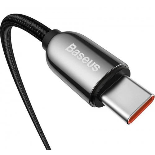 Купити Кабель Baseus Display USB Type-C to USB Type-C 100W 1m (CATSK-B01) Black - ціна в Києві, Львові, Вінниці, Хмельницькому, Франківську, Україні | інтернет-магазин TELEMART.UA фото