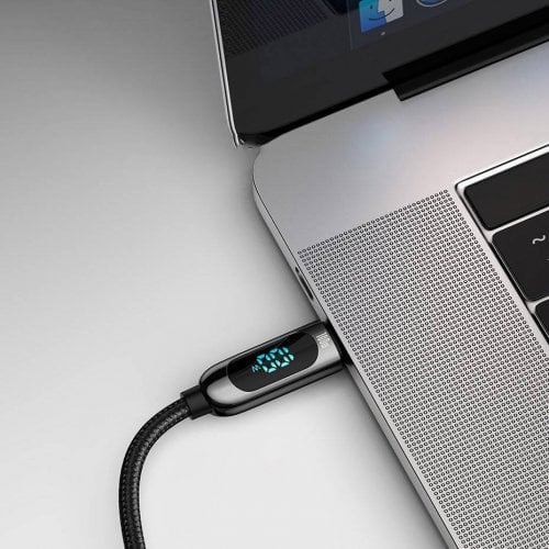 Купити Кабель Baseus Display USB Type-C to USB Type-C 100W 1m (CATSK-B01) Black - ціна в Києві, Львові, Вінниці, Хмельницькому, Франківську, Україні | інтернет-магазин TELEMART.UA фото