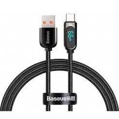 Кабель Baseus Display USB to USB Type-C 66W 1m (CASX020001) Black