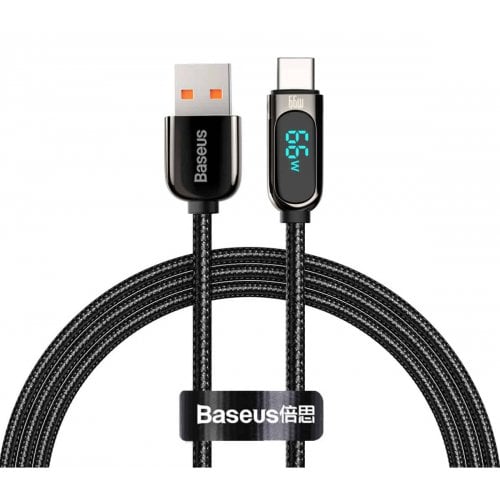 Купити Кабель Baseus Display USB to USB Type-C 66W 1m (CASX020001) Black - ціна в Києві, Львові, Вінниці, Хмельницькому, Франківську, Україні | інтернет-магазин TELEMART.UA фото