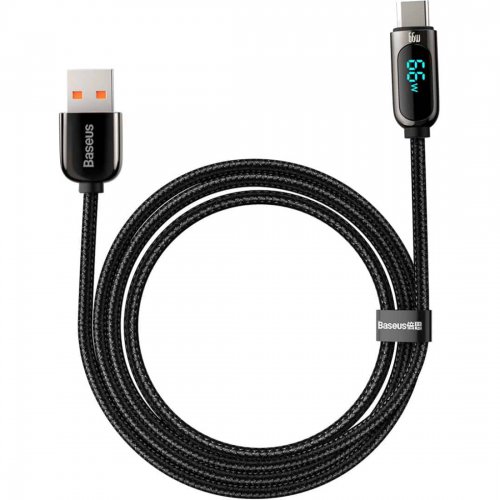 Купити Кабель Baseus Display USB to USB Type-C 66W 1m (CASX020001) Black - ціна в Києві, Львові, Вінниці, Хмельницькому, Франківську, Україні | інтернет-магазин TELEMART.UA фото