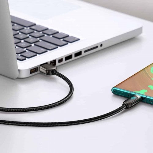 Купити Кабель Baseus Display USB to USB Type-C 66W 1m (CASX020001) Black - ціна в Києві, Львові, Вінниці, Хмельницькому, Франківську, Україні | інтернет-магазин TELEMART.UA фото