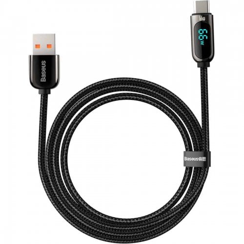 Купити Кабель Baseus Display USB to USB Type-C 66W 2m (CASX020101) Black - ціна в Києві, Львові, Вінниці, Хмельницькому, Франківську, Україні | інтернет-магазин TELEMART.UA фото