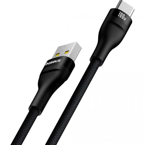 Купить Кабель Baseus Flash 2 USB to USB Type-C 100W 2m (P10311804111-01) Black - цена в Харькове, Киеве, Днепре, Одессе
в интернет-магазине Telemart фото