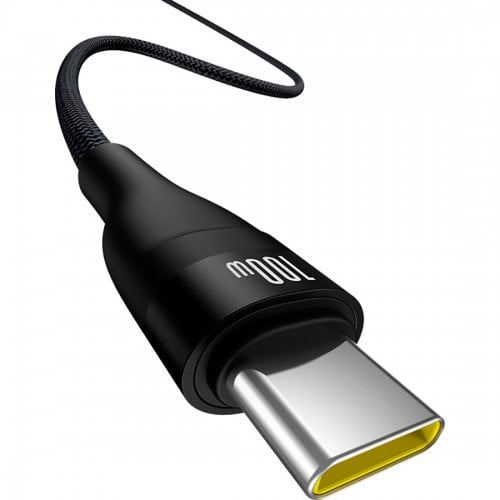 Купить Кабель Baseus Flash 2 USB to USB Type-C 100W 2m (P10311804111-01) Black - цена в Харькове, Киеве, Днепре, Одессе
в интернет-магазине Telemart фото