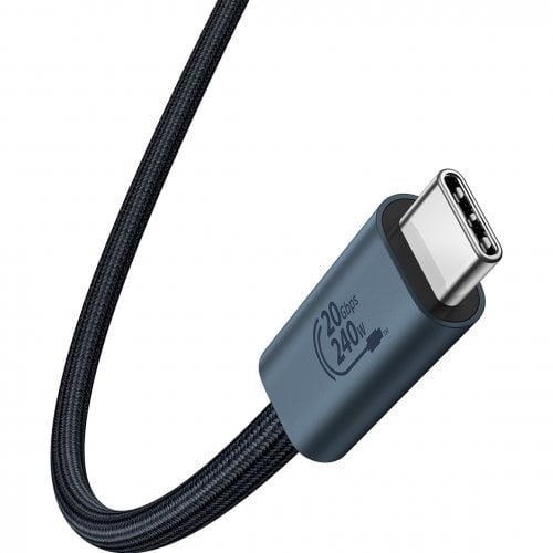 Купити Кабель Baseus Flash 2 USB Type-C to USB Type-C 240W 1.8m (P10311803112-00) Black - ціна в Києві, Львові, Вінниці, Хмельницькому, Франківську, Україні | інтернет-магазин TELEMART.UA фото