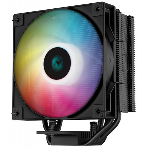 Кулер Deepcool AG400 ARGB (R-AG400-BKANMC-G-2) Black (Відновлено продавцем, 686959) купити з перевіркою сумісності: огляд, характеристики, ціна у Києві, Львові, Вінниці, Хмельницькому, Івано-Франківську, Україні | інтернет-магазин TELEMART.UA фото