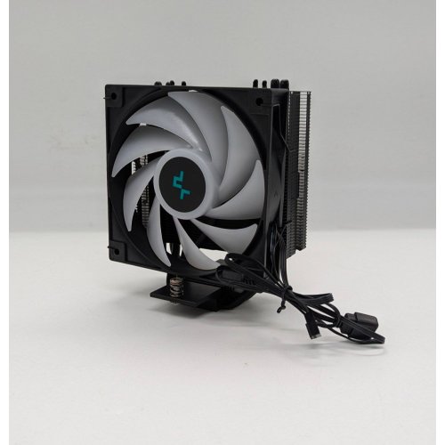 Кулер Deepcool AG400 ARGB (R-AG400-BKANMC-G-2) Black (Відновлено продавцем, 686959) купити з перевіркою сумісності: огляд, характеристики, ціна у Києві, Львові, Вінниці, Хмельницькому, Івано-Франківську, Україні | інтернет-магазин TELEMART.UA фото