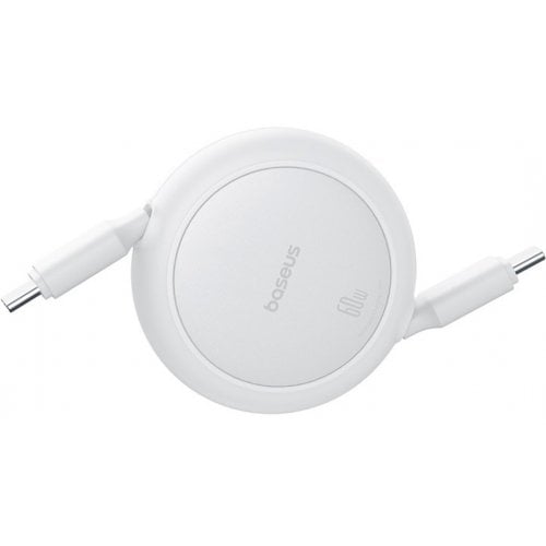 Купити Кабель Baseus Free2Pull Mini USB Type-C to USB Type-C 60W 1m (P10364500211-01) Moon White - ціна в Києві, Львові, Вінниці, Хмельницькому, Франківську, Україні | інтернет-магазин TELEMART.UA фото