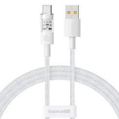 Кабель Baseus Gem USB to USB Type-C 100W 1m (P10373002211-00) White